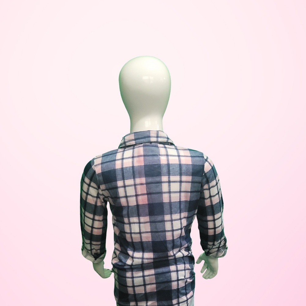 Blue & Pink Button Up - Picture 2 of 2